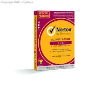 Symantec Norton Security Deluxe 3.0 AntiVirus – 1 Poste – 1 an Symantec Norton Security Deluxe 3.0 AntiVirus – 1 Poste – 1 an